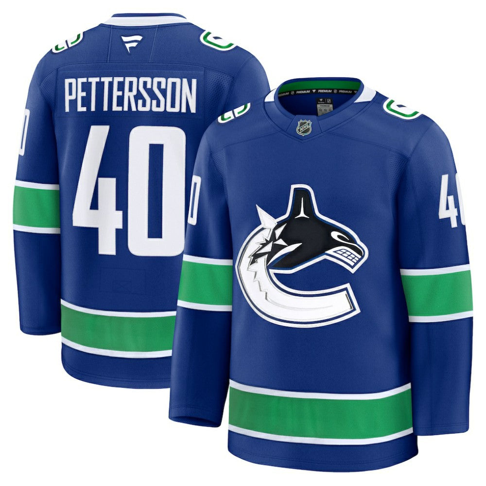 Elias Pettersson Vancouver Canucks Fanatics Home Premium Jersey -  NHL Jerseys