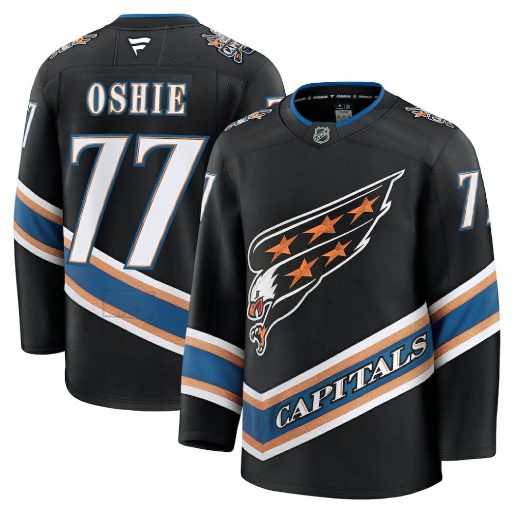 TJ Oshie Washington Capitals Fanatics Alternate 50th Anniversary Premium Jersey -  NHL Jerseys