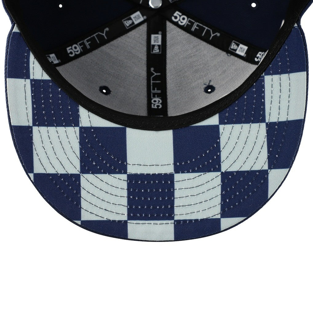 New England Patriots Checkered Undervisor 59FIFTY Fitted Hat | NFL Discount