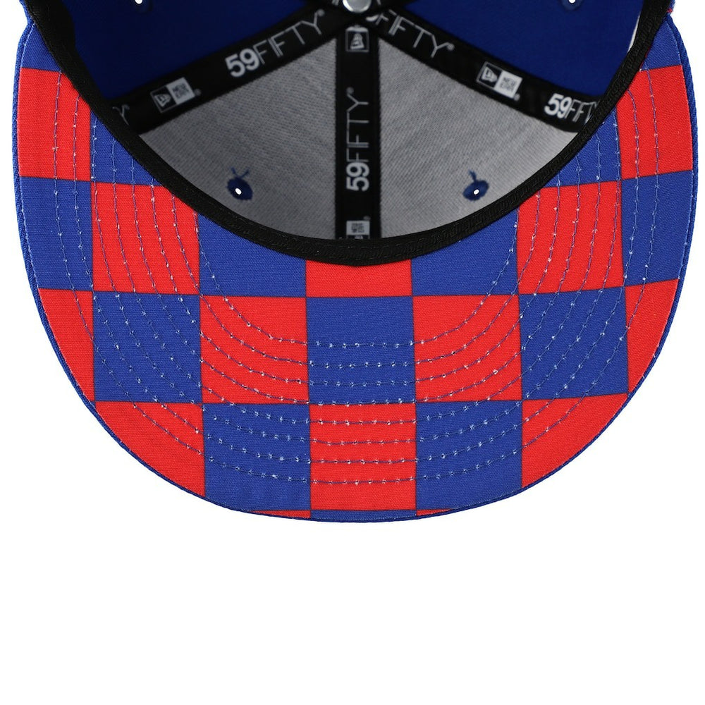 New York Giants Checkered Undervisor 59FIFTY Fitted Hat | NFL Outlet