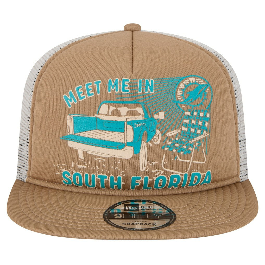 Miami Dolphins Meet Me 9FIFTY Snapback Hat | NFL US