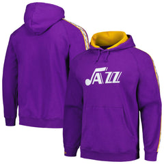 Purple Utah Jazz Hardwood Classics Nights Raglan Pullover Hoodie | NBA