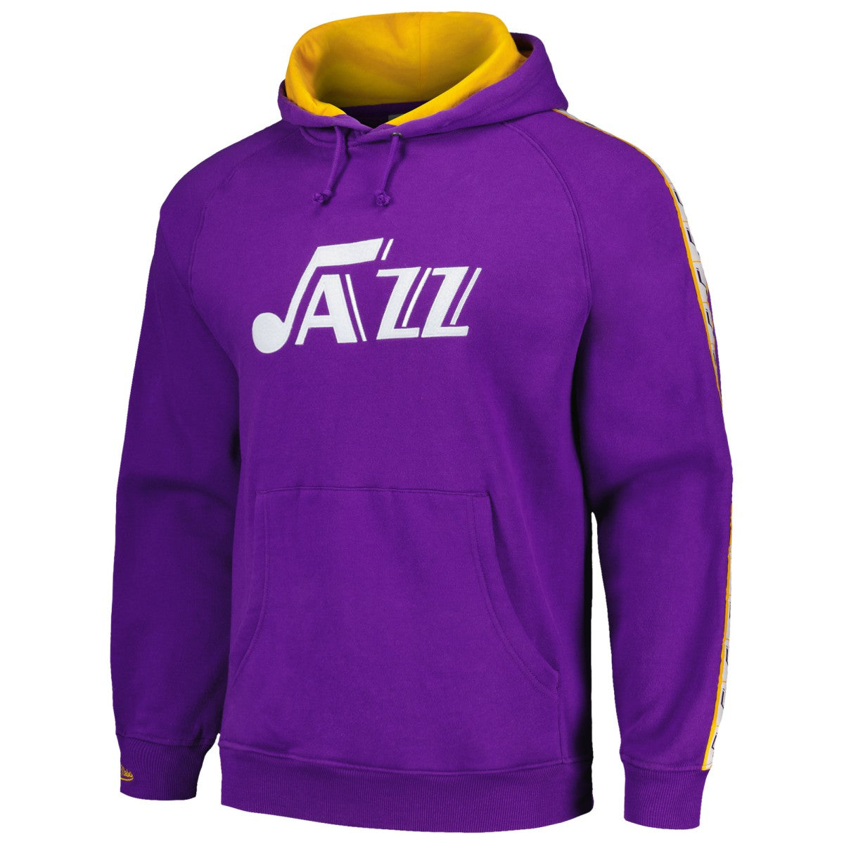 Purple Utah Jazz Hardwood Classics Nights Raglan Pullover Hoodie | NBA