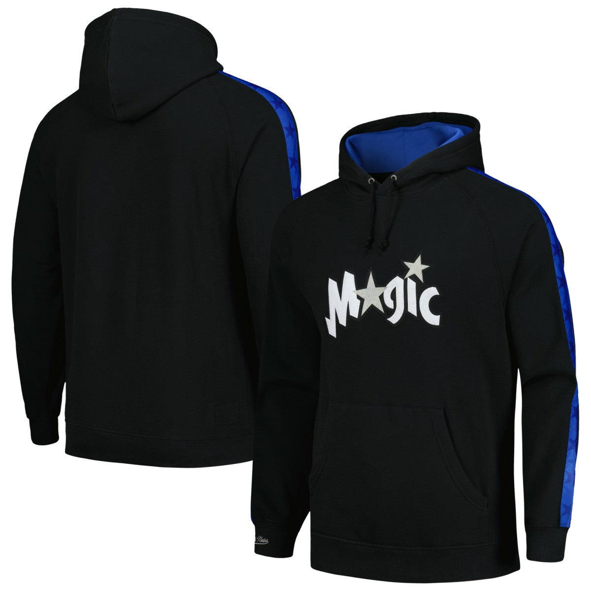 Black Orlando Magic Hardwood Classics Nights Raglan Pullover Hoodie | NBA