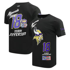 Minnesota Vikings Justin Jefferson  Pro Standard Fast Lane Name & Number Player T-Shirt | NFL Sale