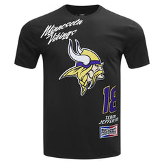 Minnesota Vikings Justin Jefferson  Pro Standard Fast Lane Name & Number Player T-Shirt | NFL Sale