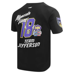 Minnesota Vikings Justin Jefferson  Pro Standard Fast Lane Name & Number Player T-Shirt | NFL Sale