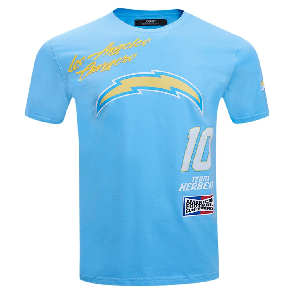 Los Angeles Chargers Justin Herbert  Pro Standard Fast Lane Name & Number Player T-Shirt | NFL US