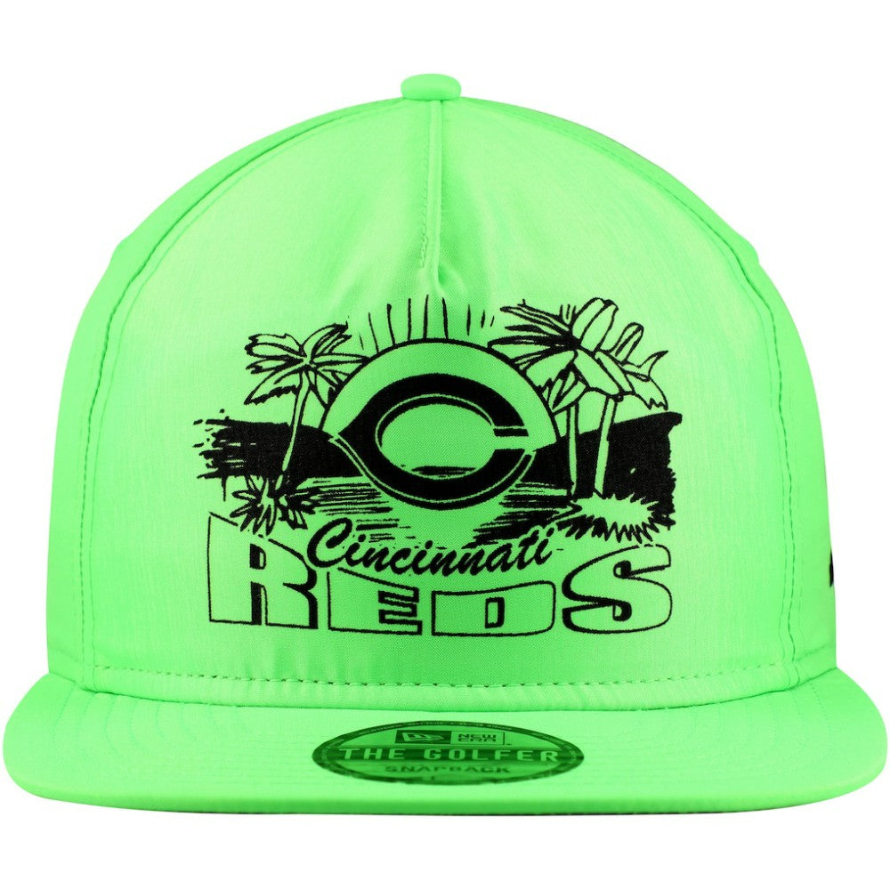 Cincinnati Reds New Era Neon Golfer Snapback Hat - MLB Hats