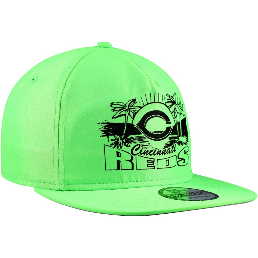 Cincinnati Reds New Era Neon Golfer Snapback Hat - MLB Hats
