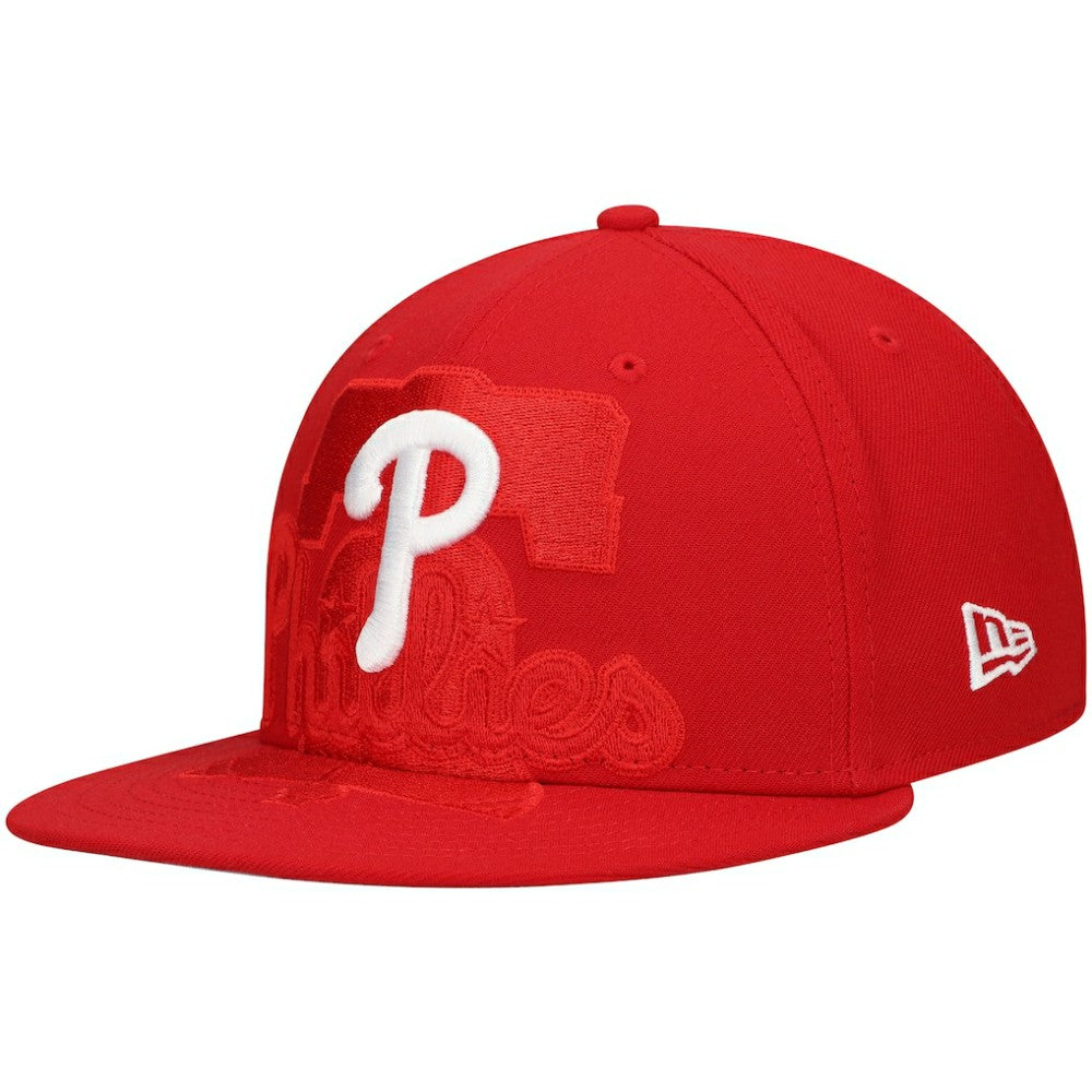 Philadelphia Phillies New Era Shadow Logo 59FIFTY Fitted Hat - MLB Hats