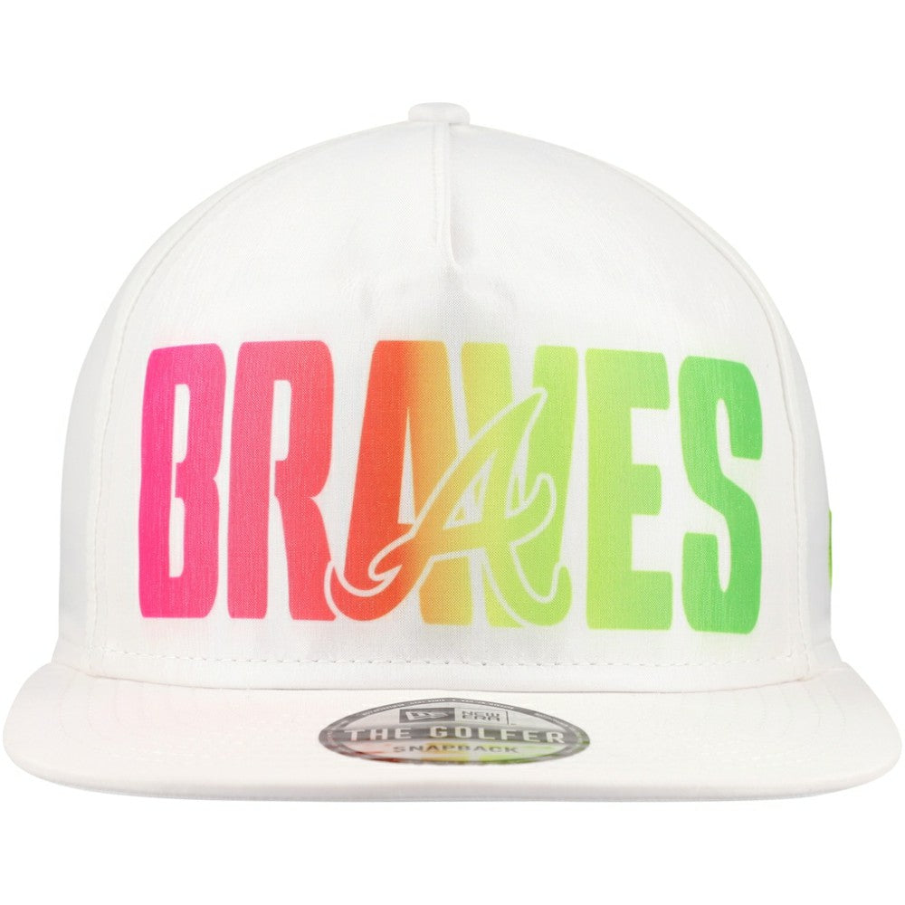 Atlanta Braves New Era Spring Spectrum Golfer Snapback Hat - MLB Hats