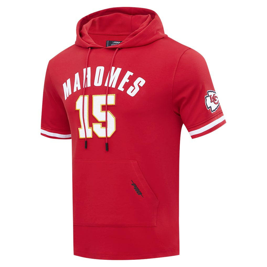 Kansas City Chiefs Patrick Mahomes  Pro Standard Player Name & Number Hoodie T-Shirt | NFL Outlet