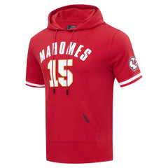 Kansas City Chiefs Patrick Mahomes  Pro Standard Player Name & Number Hoodie T-Shirt | NFL Outlet