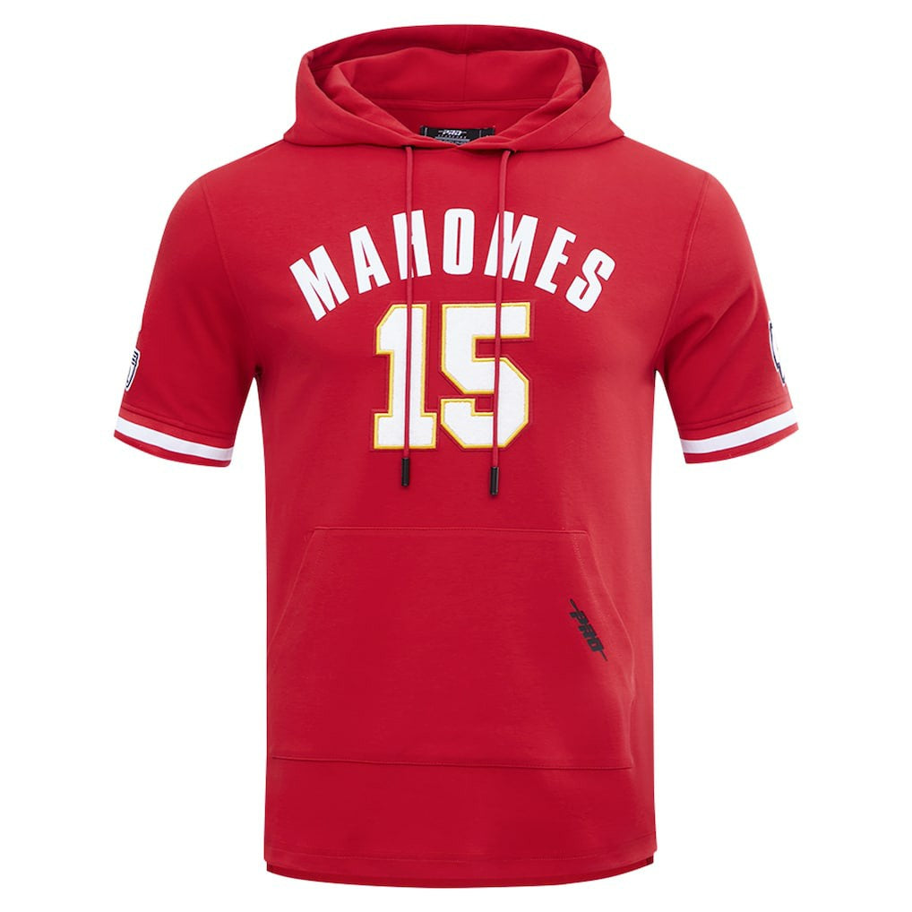 Kansas City Chiefs Patrick Mahomes  Pro Standard Player Name & Number Hoodie T-Shirt | NFL Outlet