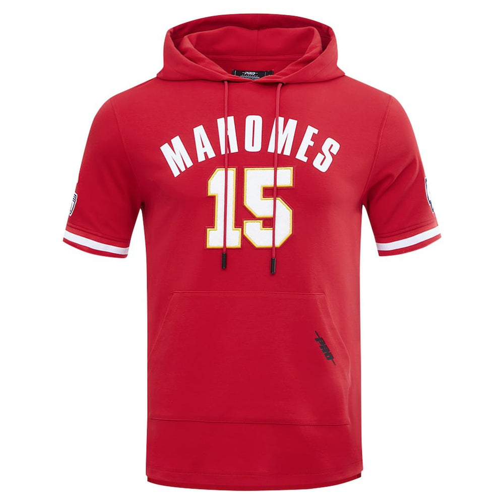 Kansas City Chiefs Patrick Mahomes  Pro Standard Player Name & Number Hoodie T-Shirt | NFL Outlet