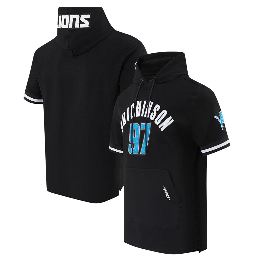 Detroit Lions Aidan Hutchinson  Pro Standard Player Name & Number Hoodie T-Shirt | NFL New