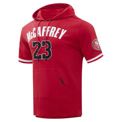 San Francisco 49ers Christian McCaffrey  Pro Standard Player Name & Number Hoodie T-Shirt | NFL On sale