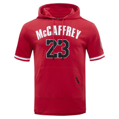 San Francisco 49ers Christian McCaffrey  Pro Standard Player Name & Number Hoodie T-Shirt | NFL On sale
