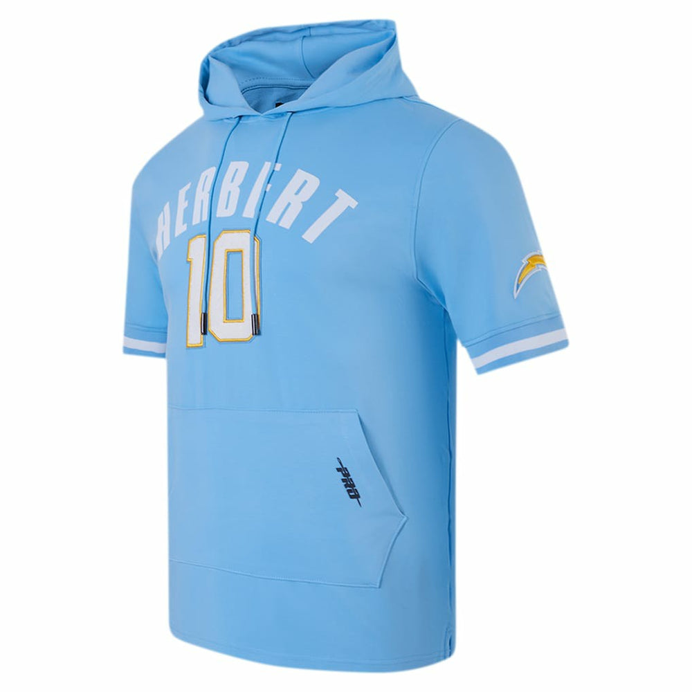 Los Angeles Chargers Justin Herbert  Pro Standard Player Name & Number Hoodie T-Shirt | NFL Discount