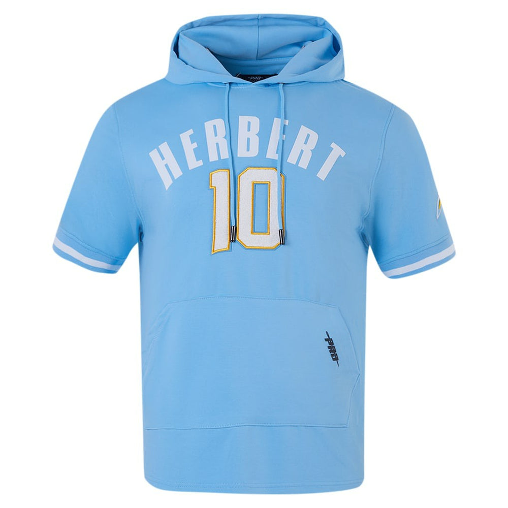 Los Angeles Chargers Justin Herbert  Pro Standard Player Name & Number Hoodie T-Shirt | NFL Discount