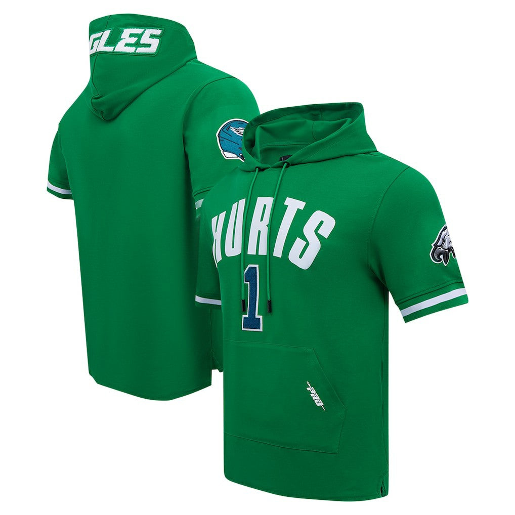 Philadelphia Eagles Jalen Hurts  Pro Standard Player Name & Number Hoodie T-Shirt | NFL US