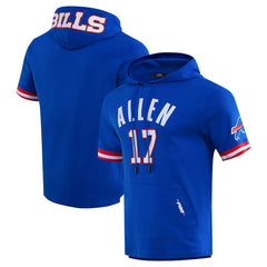 Buffalo Bills Josh Allen  Pro Standard Player Name & Number Hoodie T-Shirt | NFL New