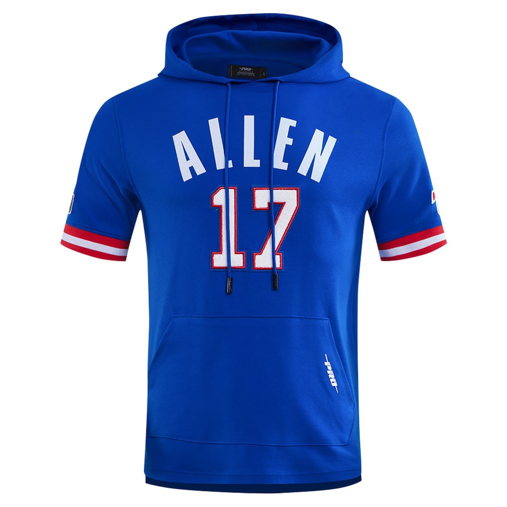 Buffalo Bills Josh Allen  Pro Standard Player Name & Number Hoodie T-Shirt | NFL New