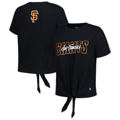 San Francisco Giants The Wild Collective Women's Twist Front T-Shirt - MLB T-shirts