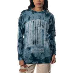 Los Angeles Dodgers The Wild Collective Women's Overdyed Pullover Sweatshirt - MLB Pullover