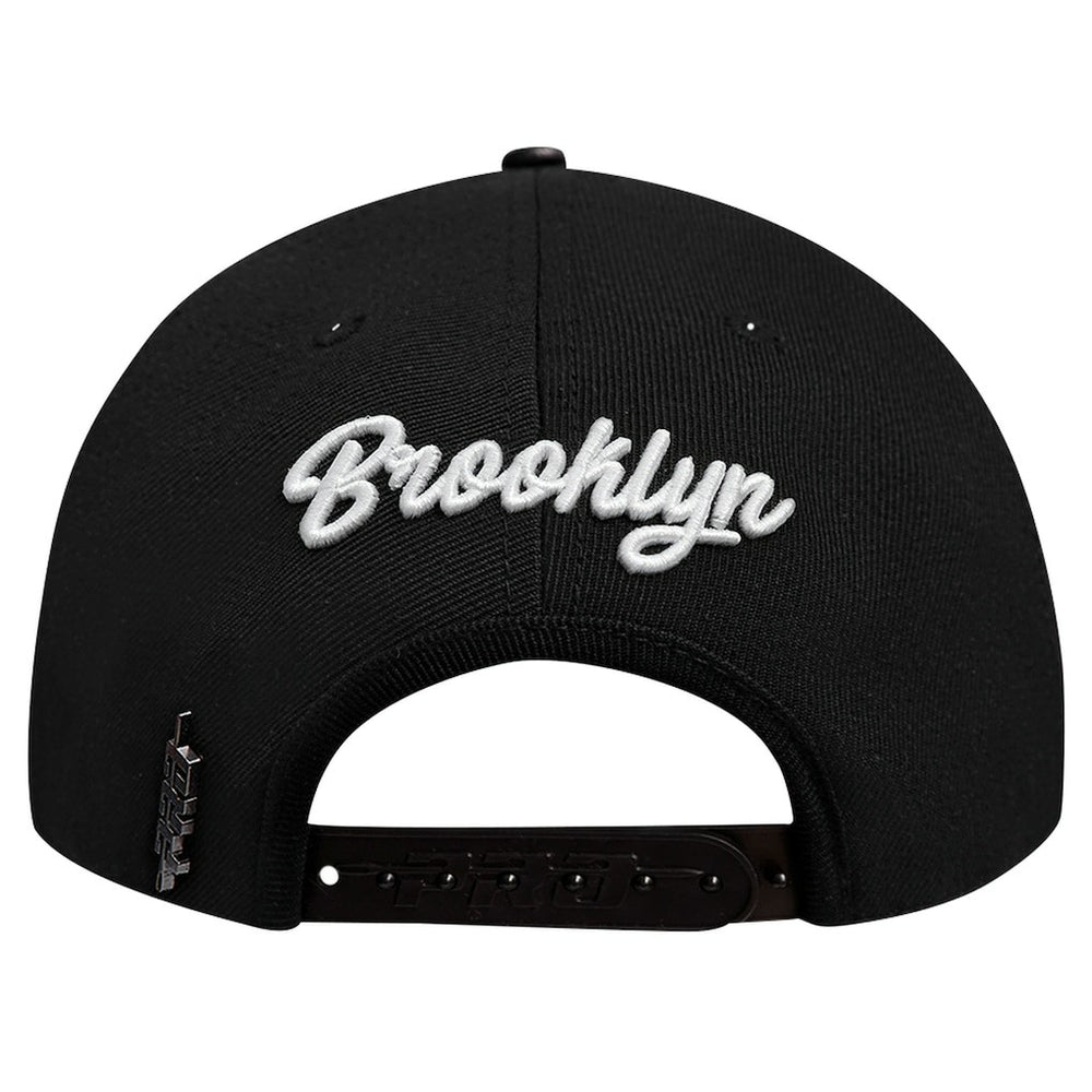 Black Brooklyn Nets Pro Standard Paint the City Pinch Front Snapback Hat | NBA