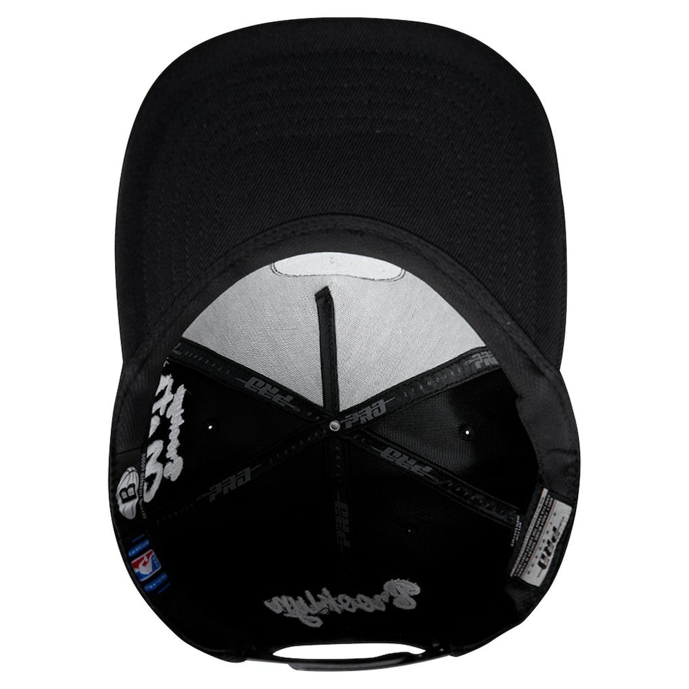 Black Brooklyn Nets Pro Standard Paint the City Pinch Front Snapback Hat | NBA