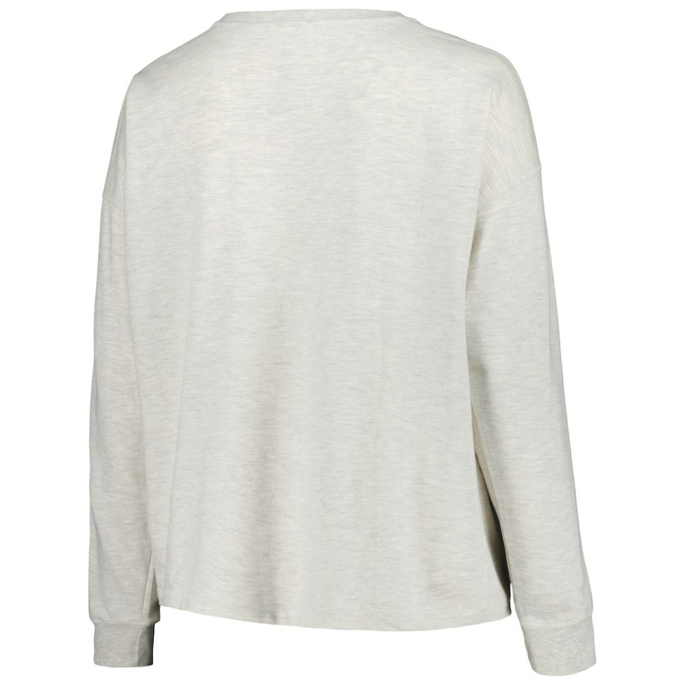 Atlanta Braves Profile Women's Plus Size French Terry Pullover Sweatshirt - MLB Pullover