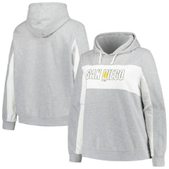Profile San Diego Padres Women's Plus Size Pullover Hoodie - MLB Hoodies