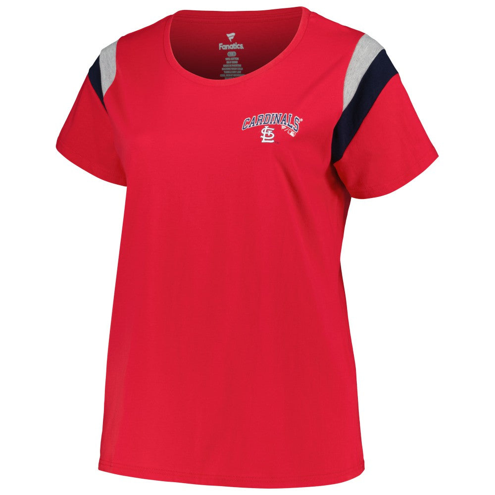 St. Louis Cardinals Profile Women's Plus Size Scoop Neck T-Shirt - MLB T-shirts