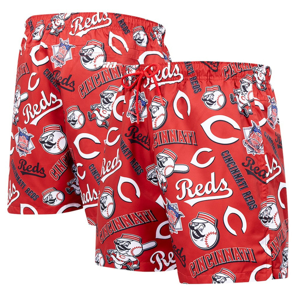 Cincinnati Reds Pro Standard Toss Logo Woven Shorts - MLB Shorts
