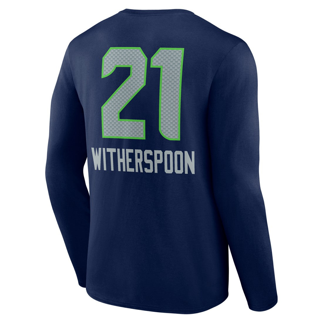 Seattle Seahawks Devon Witherspoon  Team Wordmark Player Name & Number Long Sleeve T-Shirt | NFL Discount