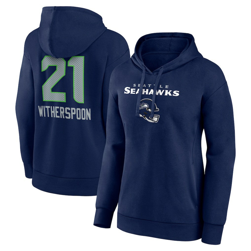 Seattle Seahawks Devon Witherspoon  Women's Team Wordmark Player Name & Number Pullover Hoodie | NFL US