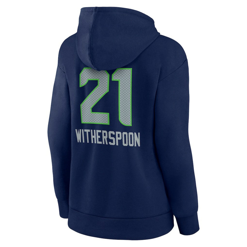 Seattle Seahawks Devon Witherspoon  Women's Team Wordmark Player Name & Number Pullover Hoodie | NFL US