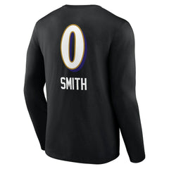 Baltimore Ravens Roquan Smith  Team Wordmark Player Name & Number Long Sleeve T-Shirt | NFL Near me