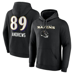 Baltimore Ravens Mark Andrews  Team Wordmark Player Name & Number Pullover Hoodie | NFL US