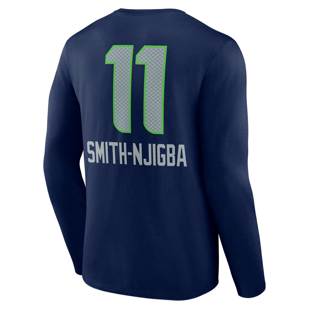 Seattle Seahawks Jaxon Smith-Njigba  Team Wordmark Player Name & Number Long Sleeve T-Shirt | NFL Outlet