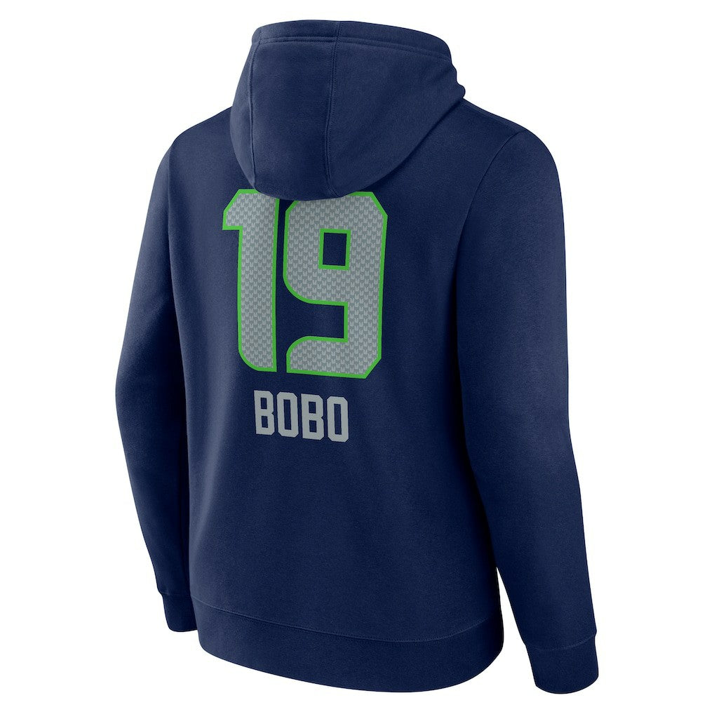 Seattle Seahawks Jake Bobo  Team Wordmark Player Name & Number Pullover Hoodie | NFL Near me