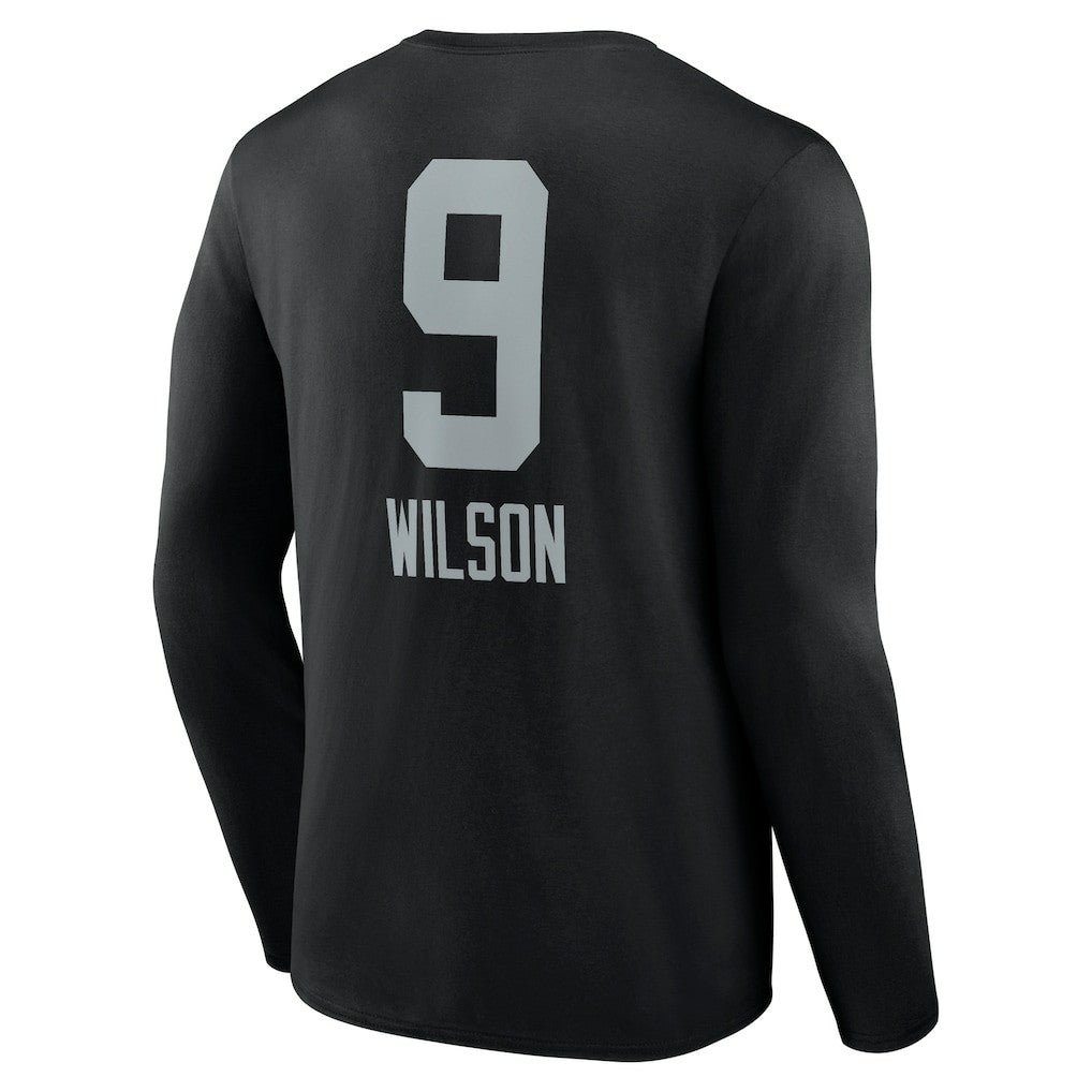 Las Vegas Raiders Tyree Wilson  Team Wordmark Player Name & Number Long Sleeve T-Shirt | NFL On sale