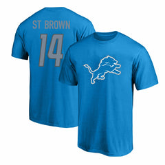 Detroit Lions Amon-Ra St. Brown  Big & Tall Player Name & Number T-Shirt | NFL US