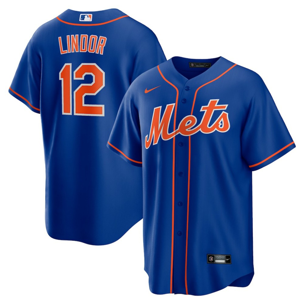 Francisco Lindor New York Mets Nike Big & Tall Alternate Replica Player Jersey - MLB Jerseys