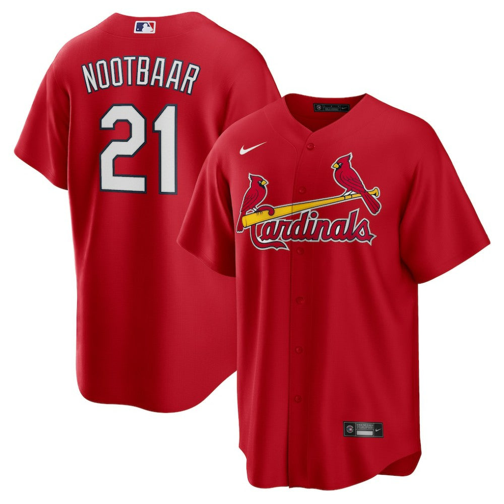 Lars Nootbaar St. Louis Cardinals Nike Big & Tall Alternate Replica Player Jersey - MLB Jerseys