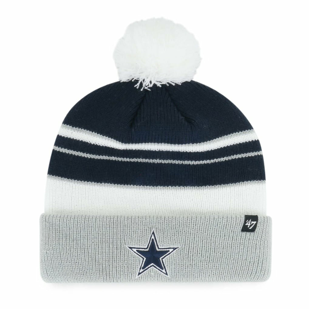 Dallas Cowboys '47 Youth Peewee Cuffed Knit Hat with Pom | NFL Hot