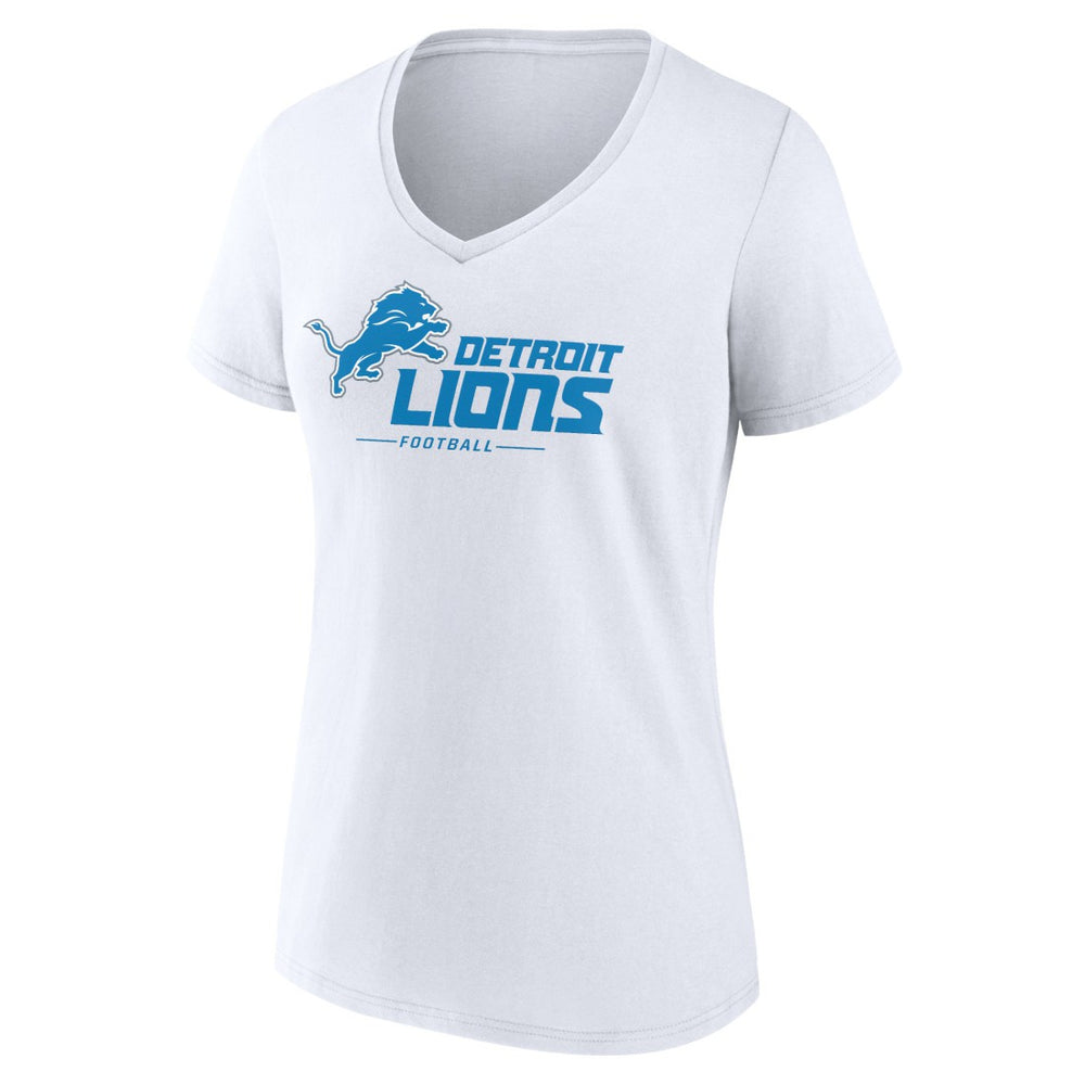 Detroit Lions Women's Lock Up V-Neck T-Shirt | NFL Discount