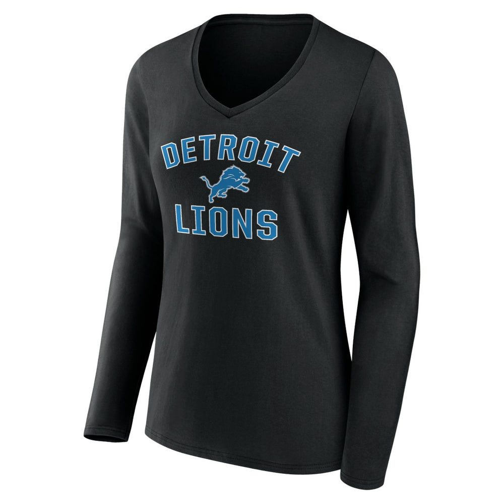 Detroit Lions Women's Victory Arch V-Neck Long Sleeve T-Shirt | NFL On sale